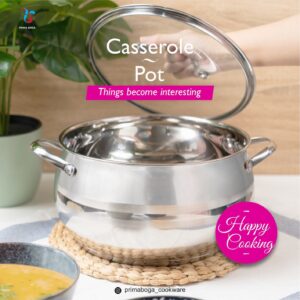 PANCI CASSEROLE BELLY DOME STAINLESS PRIMABOGA